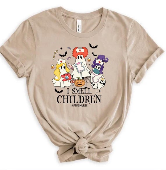 I Smell Children Tshirt; Pediatric Nurse, Pediatric Halloween Tshirt, Favorite Witches Tee