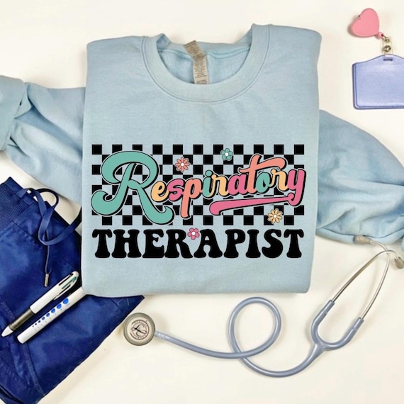 Respiratory Therapist T-Shirt: Colorful Checkered RT Apparel