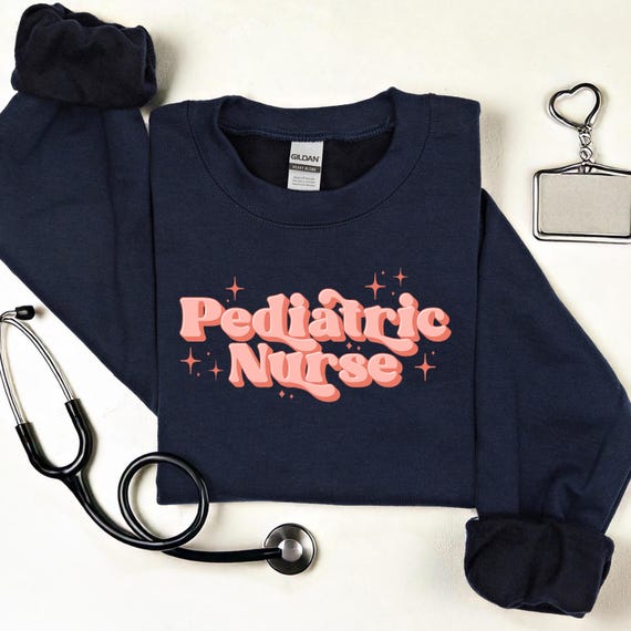 Pediatric Nurse Crewneck: Gildan Comfort, Nurses Gift