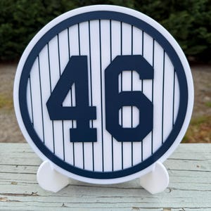 New York Yankees ~ Andy Pettite #46 Sign ~ Multiple Sizes Available ~ Monument Park Sign Recreation ~ CUSTOM SIGNS AVAILABLE~