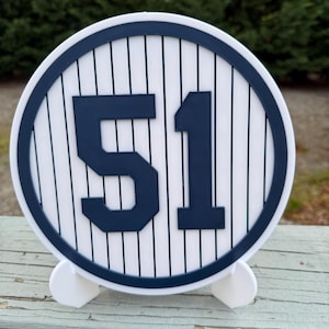 New York Yankees ~ Bernie Williams #51 Sign ~ Multiple Sizes Available ~ Monument Park Sign Recreation ~ CUSTOM SIGNS AVAILABLE~