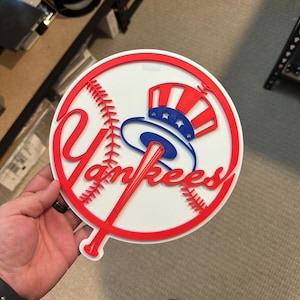 New York Yankees Schild mit erhabener Beschriftung