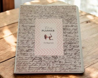 Fitnessprogrammaplanner Beginner Gym Planner Workoutprogrammajournaal Digitale fitness Voedselgids Dagboek Trainingstracker Maaltijdvoorbereidingskalender