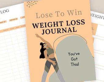 Gewichtsverlust Reise druckbarer Tracker für Körpermaß-Journal für Gewichtsverlust Wellness Food-Tagebuch für Diät-Planer für Fitness Workout