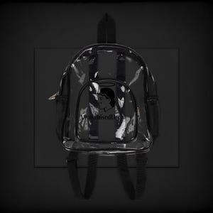 FranchisedDreams See Through Stylish Bag, Transparent Bag, Game Bag Backpack, Clear Backpack for Outings, Clear work bag