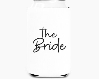 The Bride Bestie, Bridal Party Koozie, Bachelorette Party Can Koozie, Bride Tribe Drink Holder
