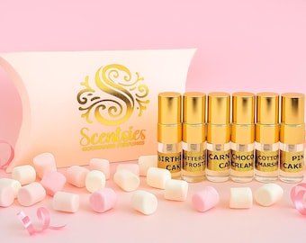 GOURMAND Perfume Sample Set | Mini Perfume Sprays | Vegan | Sweet Bakery & Dessert Scents
