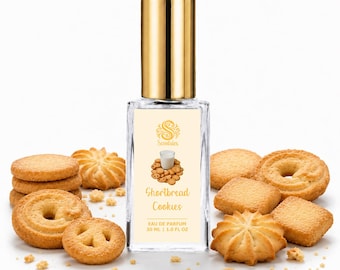 BUTTER SHORTBREAD COOKIES | Perfume Spray | Organic Perfume Oil | Caramel Vanilla | Gourmand Fragrance | Vegan