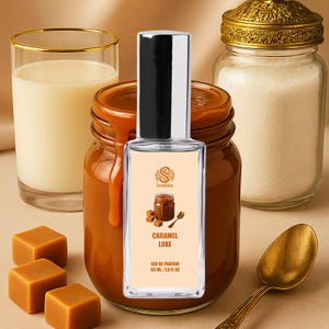 CARAMEL LUXE Perfume | Gourmand, Dulce de Leche | Vegan | Perfume Spray & Roll-On Oil