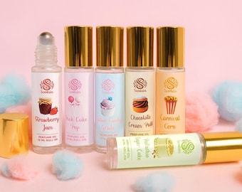 GOURMAND PERFUME OIL | Rollerball Oil | Made with Organic Jojoba | Vegan | Bakery & Dessert Scents