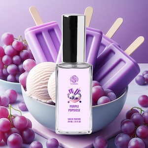 PURPLE POPSICLE Grape Perfume | Handmade Vegan Gourmand Perfume | Eau de Parfum Spray & Roll-On Perfume Oil | Sweet Fruity Dessert Scents