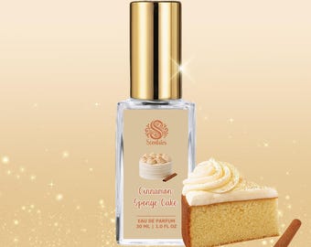 CINNAMON SPONGE CAKE | Perfume Spray & Roll-On Oil | Gourmand Fragrance | Vegan
