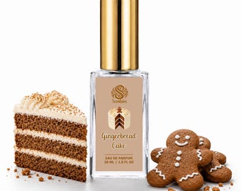 GINGERBREAD CAKE | Perfume Spray | Organic Perfume Oil | Holiday Gourmand Fragrance | Vegan
