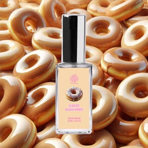 Classic GLAZED DONUT Perfume | Handmade Vegan Gourmand Perfume | Eau de Parfum Spray & Roll-On Perfume Oil | Sweet Dessert Scents