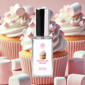 MARSHMALLOW FROSTING Perfume | Handmade Vegan Gourmand Perfume | Eau de Parfum Spray & Roll-On Perfume Oil | Sweet Dessert Scents