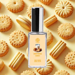 SHORTBREAD COOKIE Perfume | Handmade Vegan Gourmand Perfume | Eau de Parfum Spray & Roll-On Perfume Oil | Sweet Dessert Scents