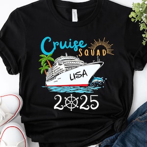 Cruise Family Vacations Shirt, Custom Family Cruise Squad 2025 Shirt, Custom Cruise Squad Group Tee for 2025 Season, Custom Cruise Gift
