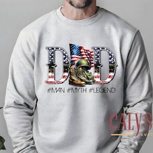 Military Dad Shirt, Military Boots, Helmet & Flag Sweatshirt, Gift for Dad, Distressed USA Flag-Combat Boots Tee, Gift for Military Fathers