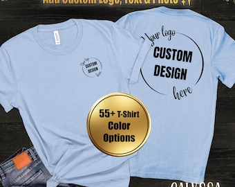 Front And Back Custom Shirt, Custom Sweatshirt, Inspired Hoodie, Custom Tee, Front-Back Personalized Top