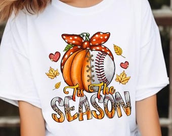 Tis The Season Shirt, Sweet Pumpkin Fall Sweatshirt, Baseball Lover Gift Hoodie, Thanksgiving Family Shirt,  Autumn Tee, Thanksgiving Gift