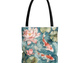 Koi Fish Elegance  Tote Bag (AOP)