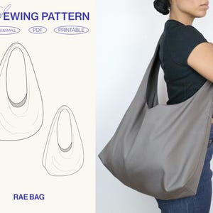 Umhängetasche Schnittmuster Schultertasche Sling Bag Rae pdf digitaler Download / small-large