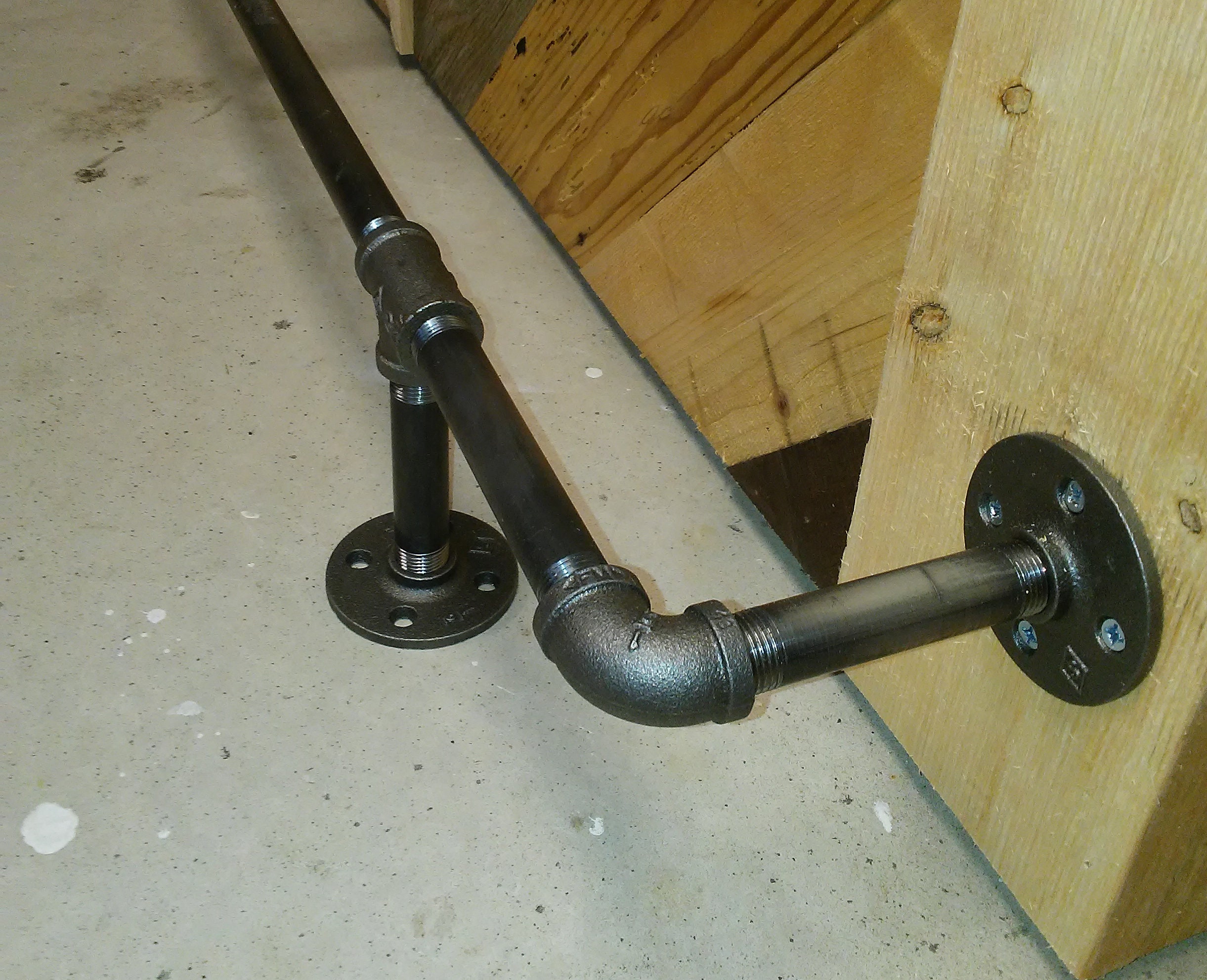 Pipe Foot Rests Pipe Foot Rail - Etsy