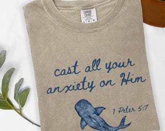 Comfort Colors Christian Shirt, Religious Bible Verse Shirt, Minimalistic God Shirt, Faith Based Jesus TShirt, Christian Gift, Jesus Apparel