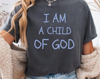 Comfort Colors Jesus Christian Shirt, Faith Jesus Tee, God Shirt, Church T-Shirt, Christian Gift, Christian Inspirational Religious Tee