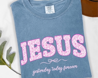 Comfort Colors Jesus Christian Shirt, Faith Jesus Tee, God Shirt, Church T-Shirt, Christian Gift, Christian Inspirational Religious Tee