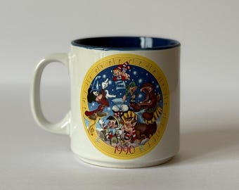 1990 Disney Character Artwork, Vintage Coffee/Tea Mug