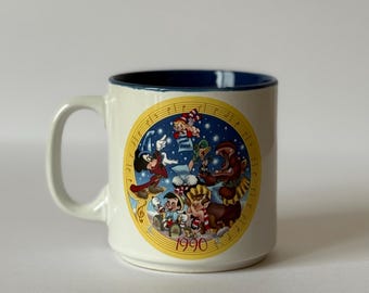 1990 Disney Character Artwork, Vintage Coffee/Tea Mug