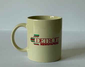 Detroit Newspapers Graphic, Vintage Coffee/Tea Mug