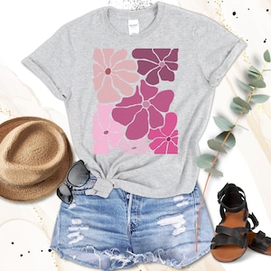 Wildflowers T-Shirt, Vintage Botanical Tee, Floral Nature T-Shirt, Garden Lover Tee, Flower Lover Tee, Botanical Neutral Tee, Flower T-Shirt