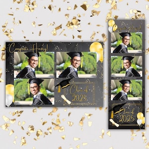 Félicitations pour un diplômé, remise des diplômes, remise des diplômes, promotion 2025, modèle de photomaton pour diplômé, félicitations pour un diplômé, photomaton, modèle