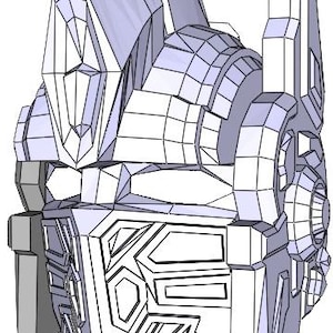 Optimus Prime Transformers:Il Risveglio. Modello PDF da Stampare,incollare o Saldare. Papercraft di Cartoncino o Foam. Download digitale.