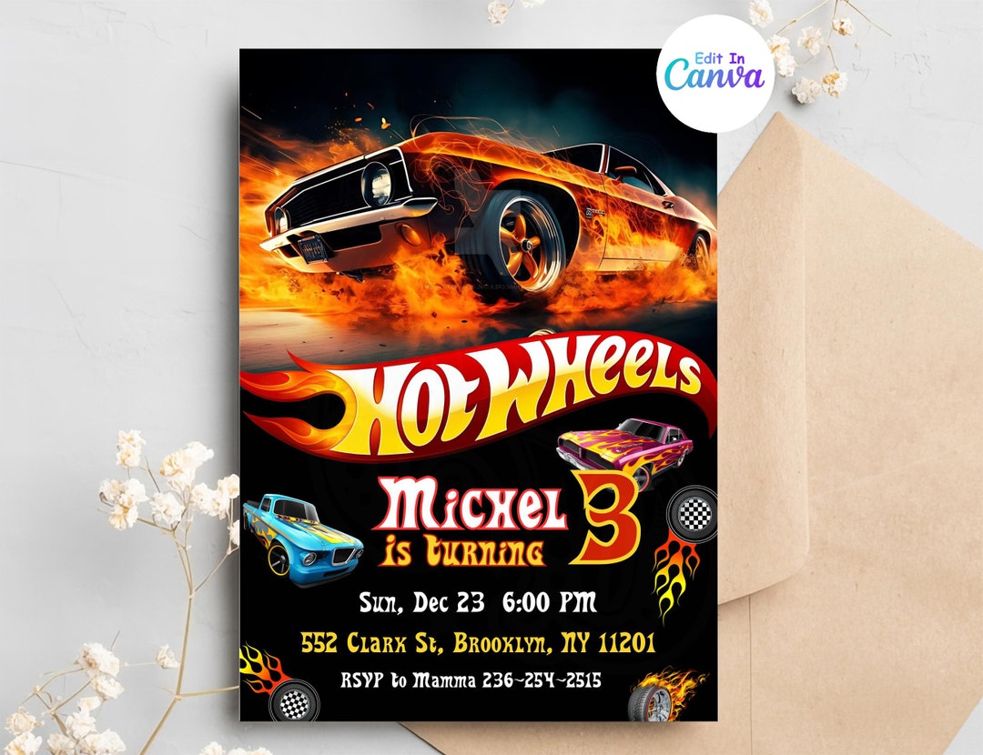 hot-car-wheel-invitation-race-cars-birthday-invitation-digital-hot-wheels-birthday-invite-hot-wheels-invitation-etsy for Free Printable Hot Wheels Birthday Party Invitations Hot Car Wheel Invitation, Race Cars Birthday Invitation, Digital Hot Wheels Birthday Invite, Hot Wheels Invitation - Etsy for Free Printable Hot Wheels Birthday Party Invitations
