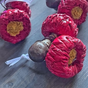 Hand Sculpted ‘Uli ‘Uli (Feather Gourd) ornaments | Hawaiian | hula