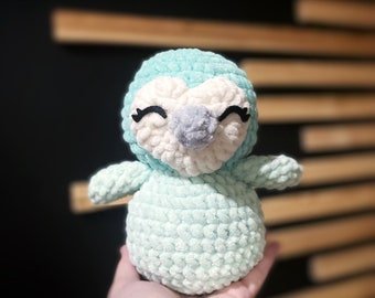 Pebble Penguin PDF crochet pattern, crochet baby penguin pattern