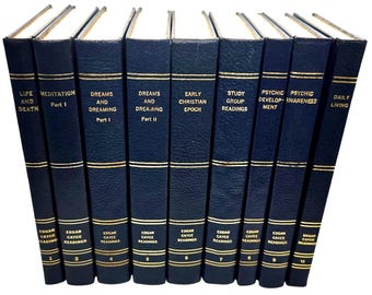 Edgar Cayce Readings 9 Volume Set | Blue Leatherette Hardcover (1973-1979)