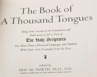 The Book of A Thousand Tongues by Eric McCoy North, 1971 Tower Reprint