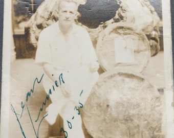 Autographed Jean Lussier Niagara Falls Daredevil RPPC Postcard