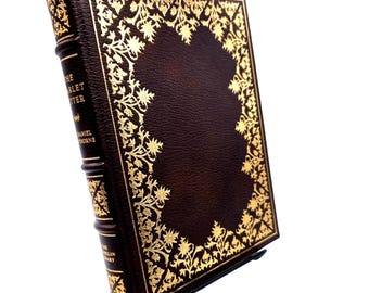1978 Franklin Library Limited Edition The Scarlet Letter | Gilt Leather, Banded Spine (Vintage Collectible)