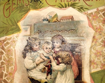 Scarce McLoughlin Bros Children's Book | Illustrated 1800s Antique | Rare Victorian Gem for Kids