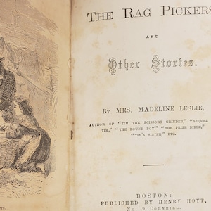 The Rag Pickers and Other Stories - 1864 Antique Book