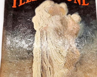 Magic Yellowstone Book | 1936 Vintage Illustrated Edition | Embossed Cover Art | Northern Pacific Park Line