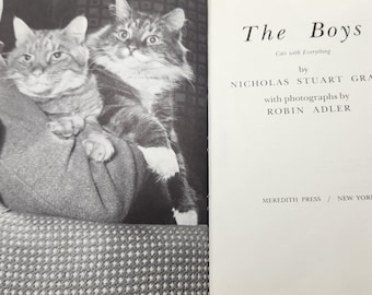 Vintage Cat Photography Book: The Boys by Nicholas Stuart Gray, 1968 1st Edition