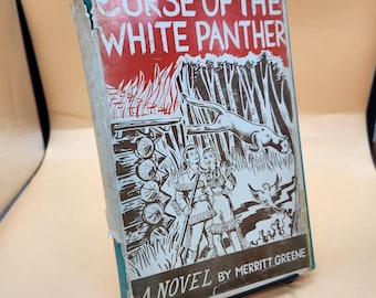 Rare 1960 Curse of the White Panther Novel: Michigan Toledo War Fiction, First Edition