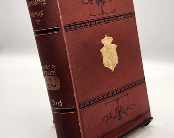 The Story of My Life 1871 | Author's Edition Hans Christian Andersen | Vintage Hardcover Book | Autobiography
