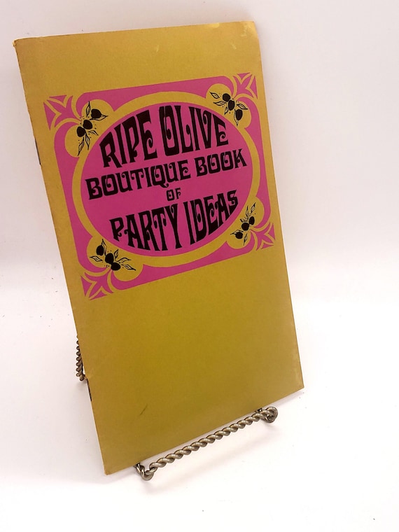1960s Party Ideas Booklet: Ripe Olive Boutique Bar Ephemera